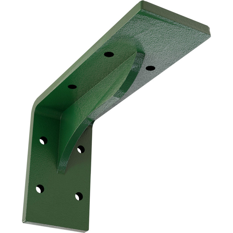Hammered Gold 3.75" Industrial Steel Bracket for Shelving