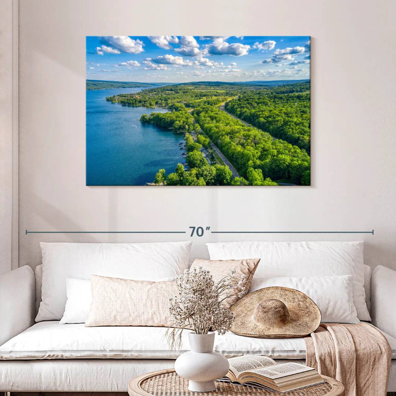 Paysage du lac Alvord Keuka, H 30 po x l 45 po