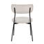 Chaise rembourrée Delisle, blanc os-1436971583