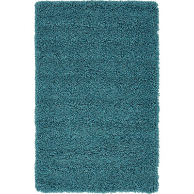 Tapis bleu sarcelle Sybil