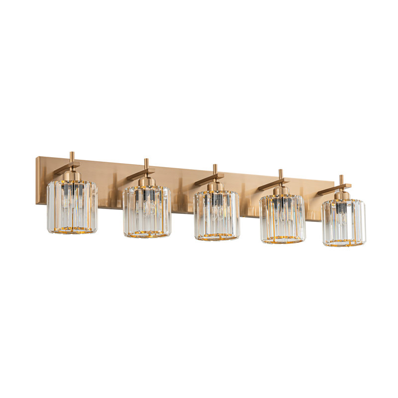 Corless Dimmable Vanity Light, 5, Gold