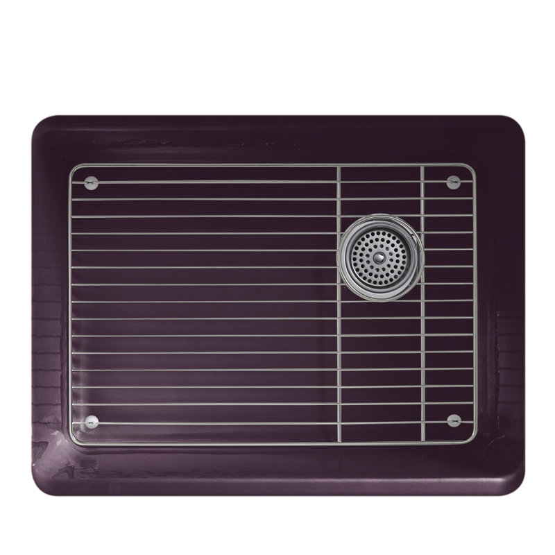 Riverby® 25" x 22" x 9.526" Undermount Kitchen Sink, Black Plum