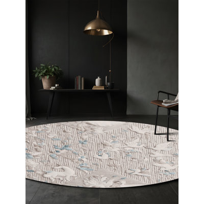 Tapis beige lavable à la machine