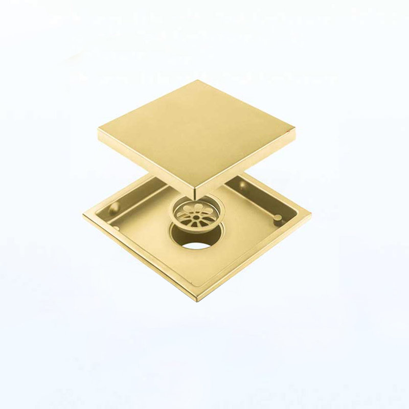Drain de plancher de douche carré 6 po