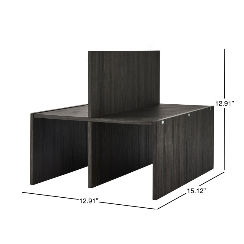 Quad Shelf Cube Organizer Insert, Tobacco Oak