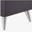 Coffee brown double drawer rectangular side table