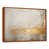 Toile avec cadre flottant brun