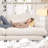 Cloud Couch 3-Seater Sectional Sofa With Lumbar And Throw Pillows, Chenille Fabric For Living Room-1008395950-1008395946