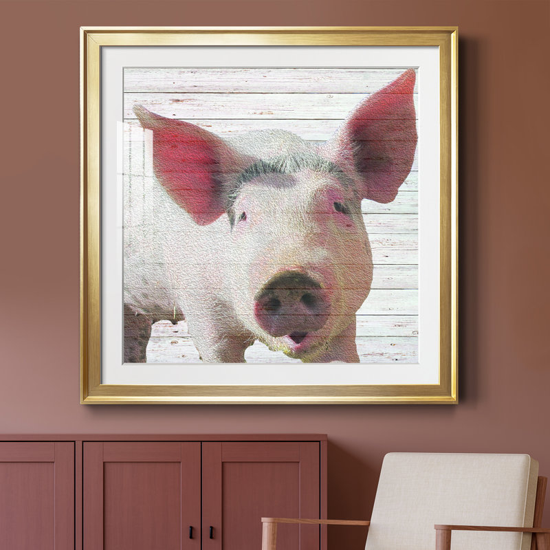 Boho Greenery III - impression encadrée, Encadrement doré, H 34,5 po x l 34,5 po x P 1,5 po