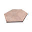Carreaux de finition texturés hexagonaux en marbre naturel beige hexagonal pour mur, marbre cannelé 3D, pierre naturelle, marbre véritable, marbre véritable, 1 boîte de 12 pièces-125784069