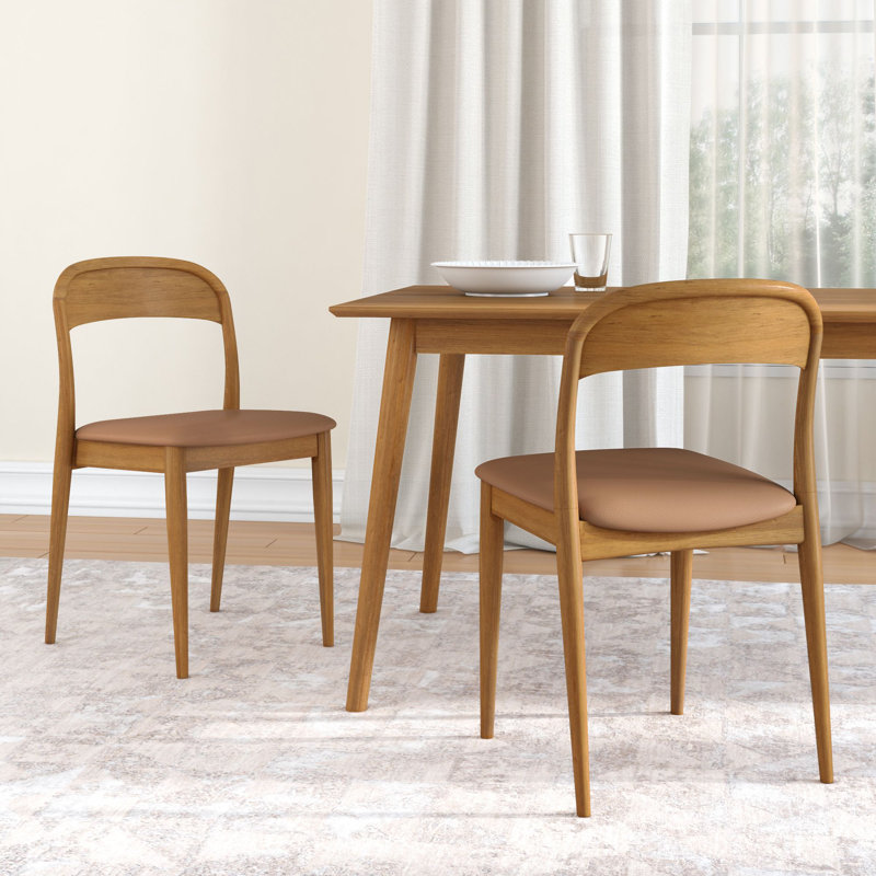 Loar Upholstered Dining Chair, Brown, Brown