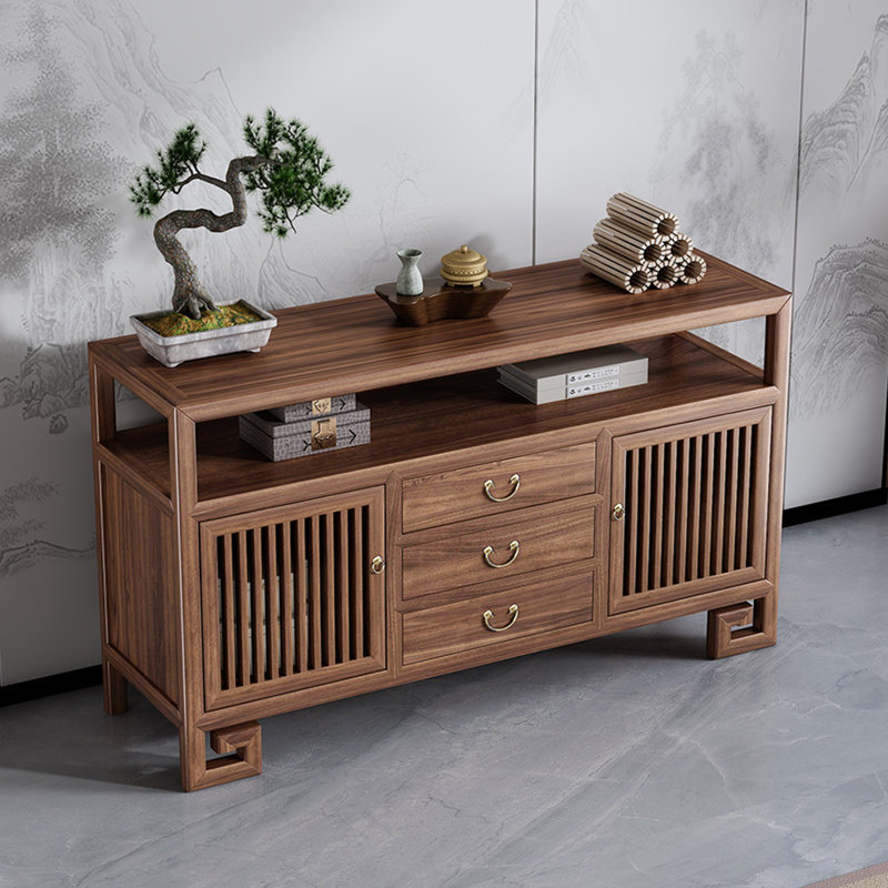 Buffet haut de gamme de style chinois, H 33,8 po x l 47,2 po x P 14,9 po
