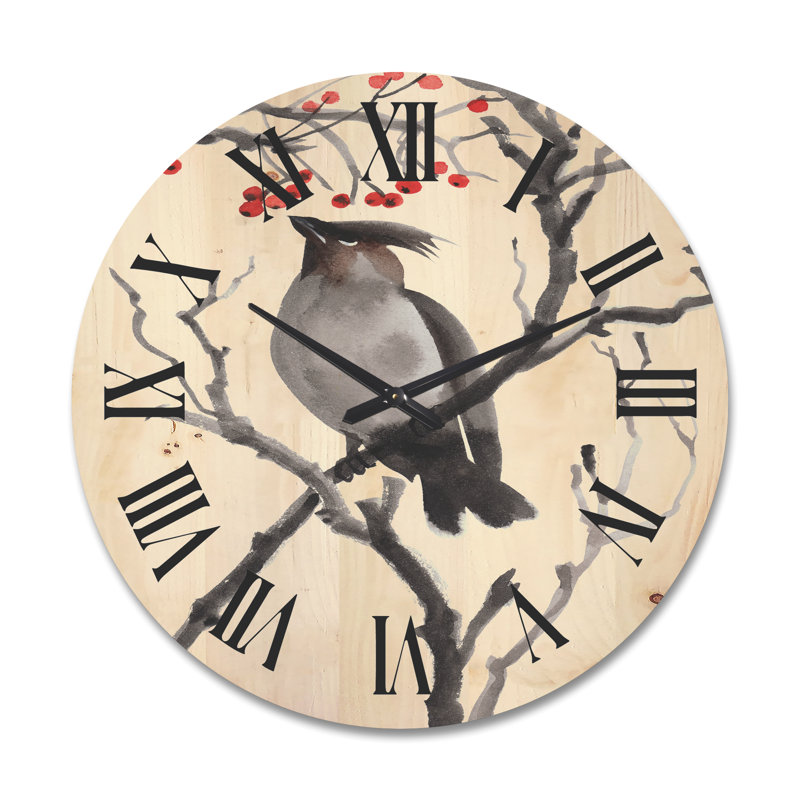Horloge murale australienne en bois III, Grand