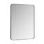 Miroir mural moderne, miroir rectangulaire, cadre en métal