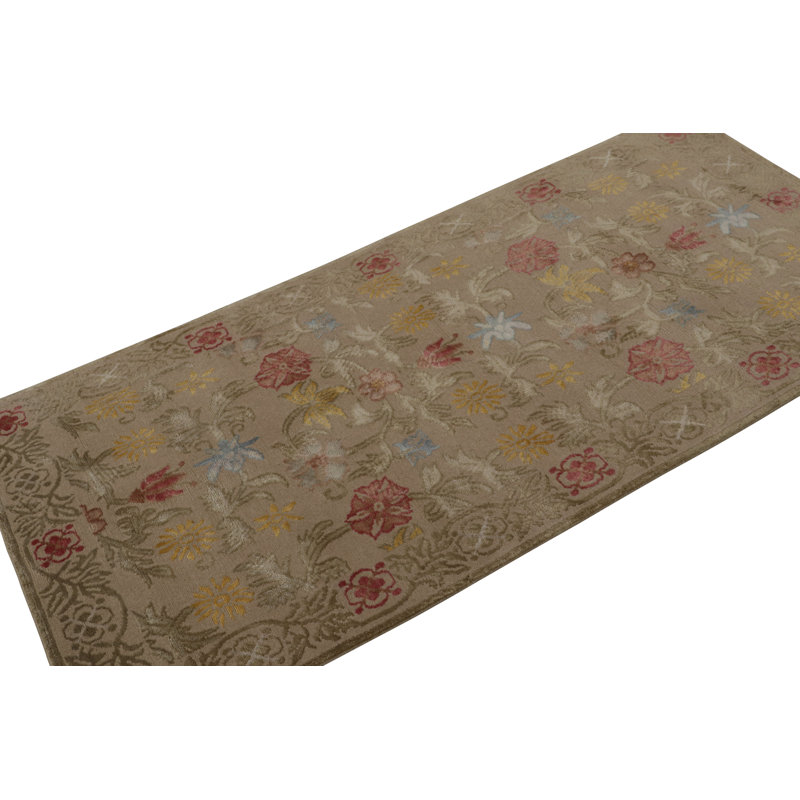 Hand Woven Wool Area Rug, Rectangle 3' x 6'