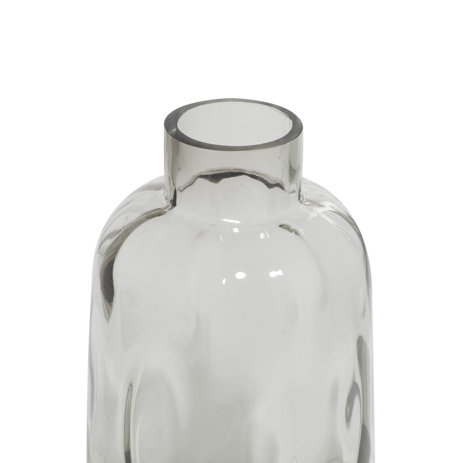 Glass Table Vase, 12" H x 6" W x 6" D