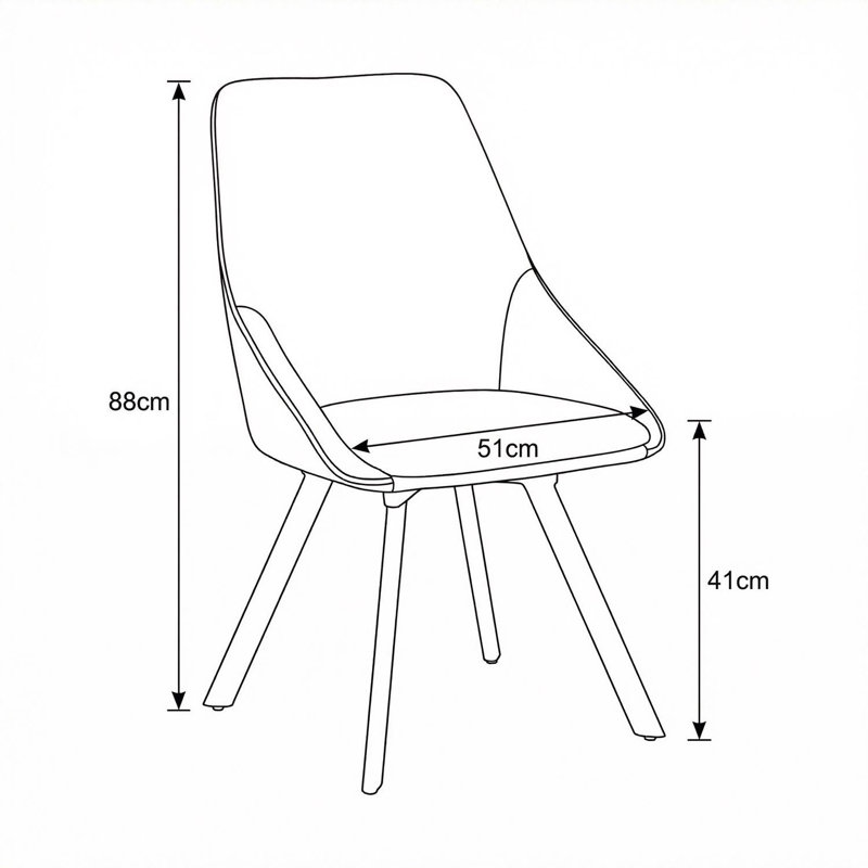 Fabric Upholstered Metal Side Chair, Green