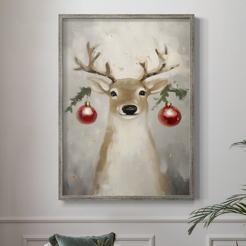 Art des Fêtes de Noël - série 2 - CECXCV III, reproduction d'art encadrée - bois massif, H 11 po x l 9 po