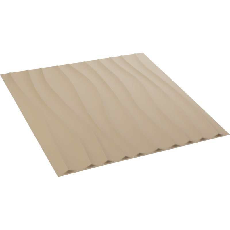 Panneau mural 3D décoratif Shoreline EnduraWall, Beige fumé satiné UltraCover