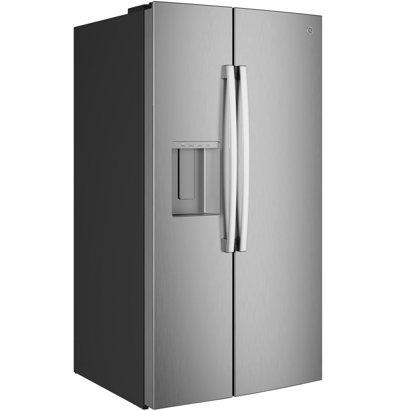 GE® 27.7 Cu. Ft. Side-By-Side Refrigerator with LED Light Walls and Extra Tall Dispenser