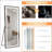 64 Inch X 21 Inch Full-Length Vertical Mirror With LED Light, Illuminated Floor And Wall Mount, Dimmable, Aluminum Alloy Frame