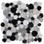 Fashion Accents 12" x 12" Decorative Accent Tile in Black Pebble