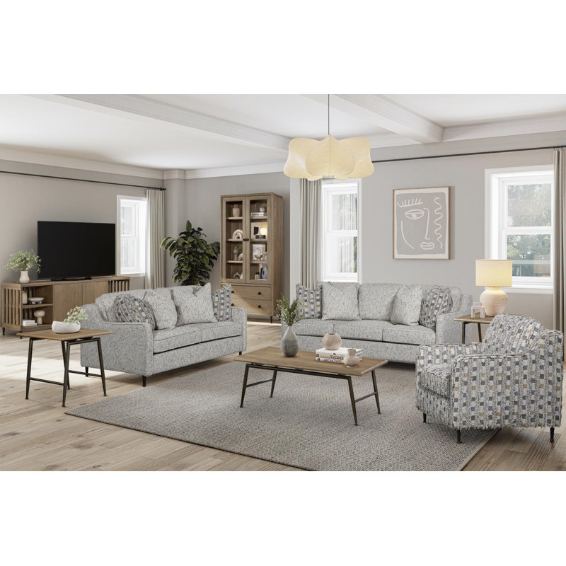 Oak Crest Cocktail table - Wheat, Beige / Noir, H 18 po x l 48 po x P 28 po