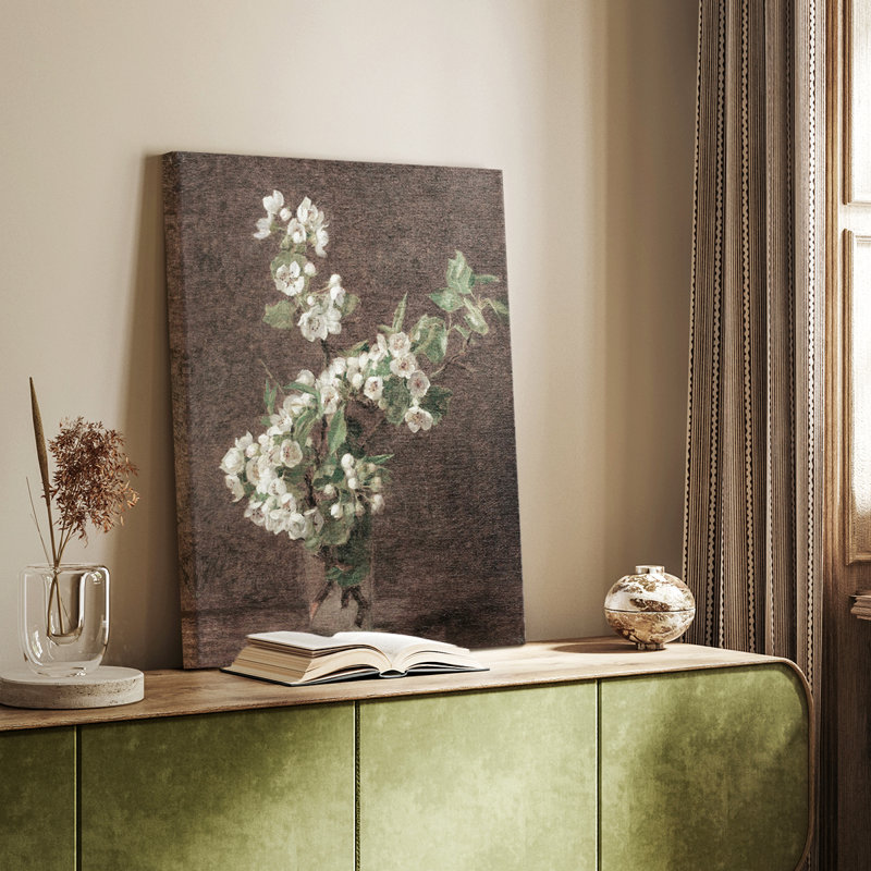 Vintage Floral Print CXVIII -Gallery Wrapped Canvas, 61" H x 41" W