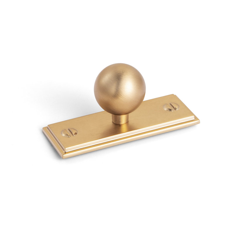 Bouton rond avec contre-plaque, 19/20", Bronze champagne