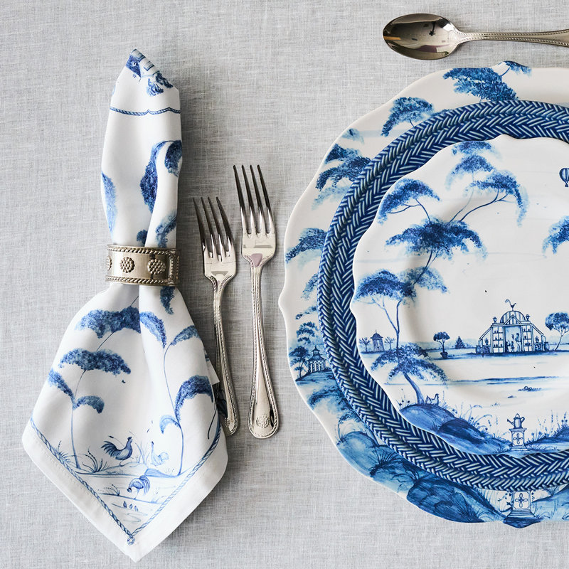 Country Estate Harvest Napkin, Delft Blue