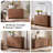 54" Wide 8-Drawer Storage Chest Large Capacity Wooden Dresser-1870640976