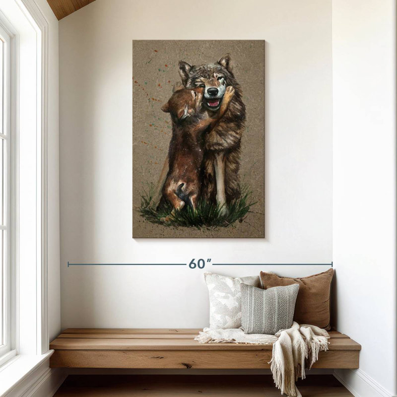 Brampt Wolf Parenting, 45" H x 30" W