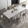 Expandable Sintered Stone Dining Table and Chair Set