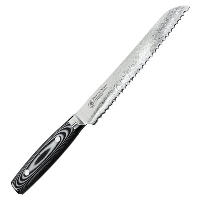 Prince of Scots Prince of Scots Damascus Knife Collection 8 in. Serrated Bread Knife