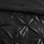 Édredon 7 pièces noir pour lit très grand - 100% tissu 2 taies décoratives, 3 coussins, 1 édredon, garniture de jupe-131255852-131255856