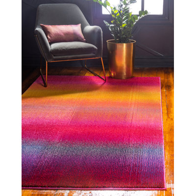 Eddins Washable Striped Indoor Rug