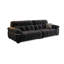 Canapé modulaire en chenille noire-633165451