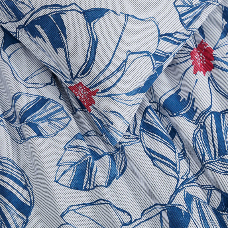 Ensemble d'édredon réversible en coton Tommy Hilfiger Paradise Cove, Édredon pour grand lit + 2 taies décoratives