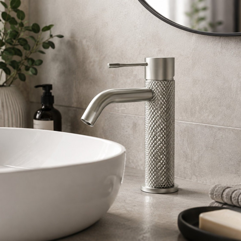  Madrid Mono Basin Mixer with Waste, Nickel