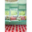 Hand Tufted Wool Geometric Area Rug in Coral/Rose-113206999