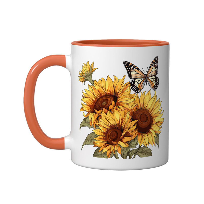 Ceramic Coffee Mug, Orange