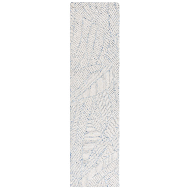 Tapis en laine ébène, Tapis de couloir 2 pi 3 po x 9 pi