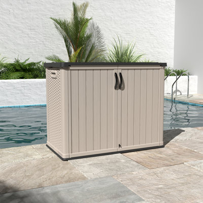 4 Ft. W X 2 Ft. D Outdoor Resin Horizontal Storage Shed