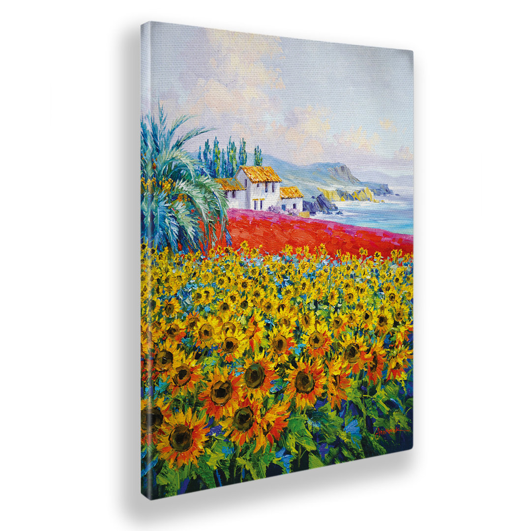 Kunstdruck Sunlit Bay von Mikki Senkarik