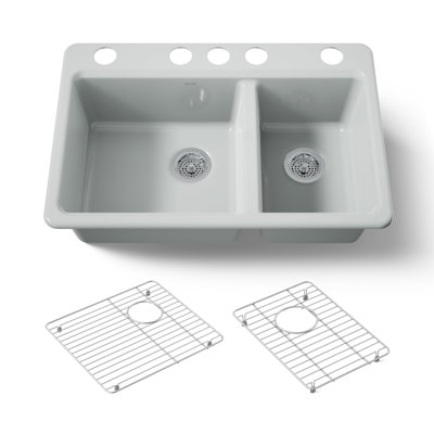 Riverby 33 In. Undermount Double-Bowl Kitchen Sink