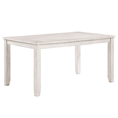 Spacieuse table de salle à manger pour 6 personnes de style moderne, placage et bois d'ingénierie, style moderne, 36 po x 60 po x 30,5 po, finition rectangulaire, places assises, taille