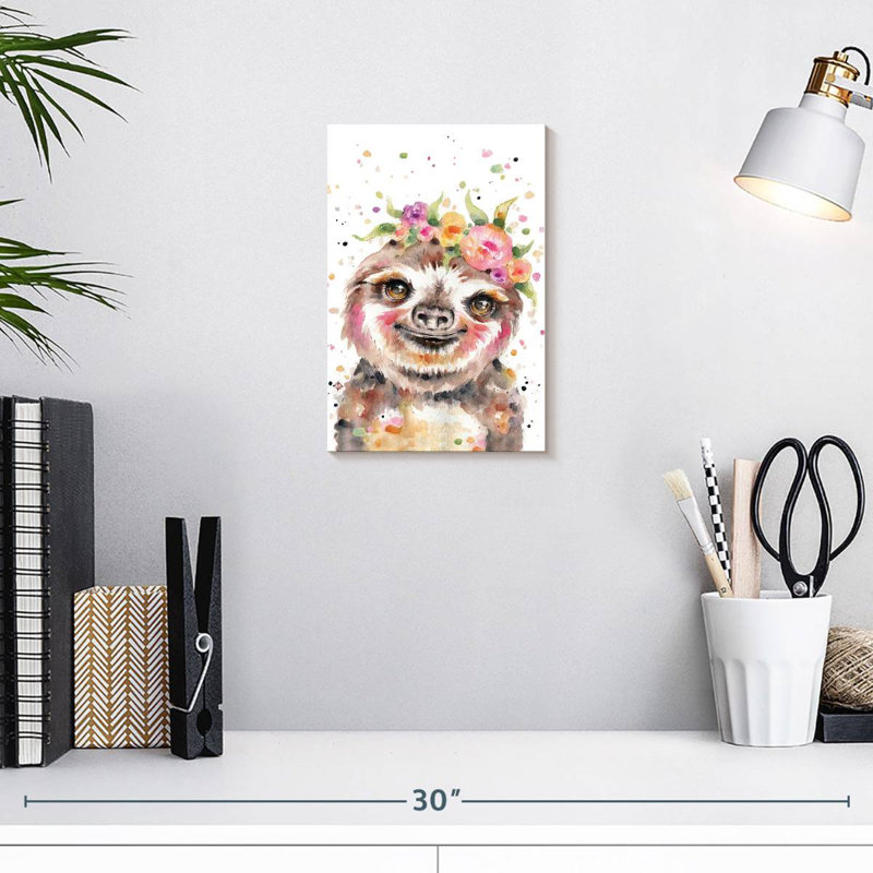 Brampt Little Sloth, 12" H x 8" W
