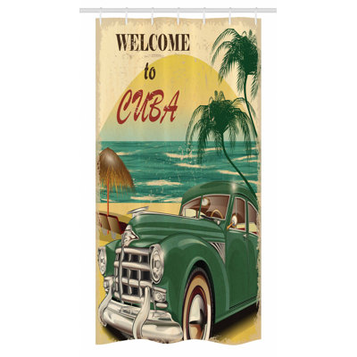 Shower Curtain with Hooks Included