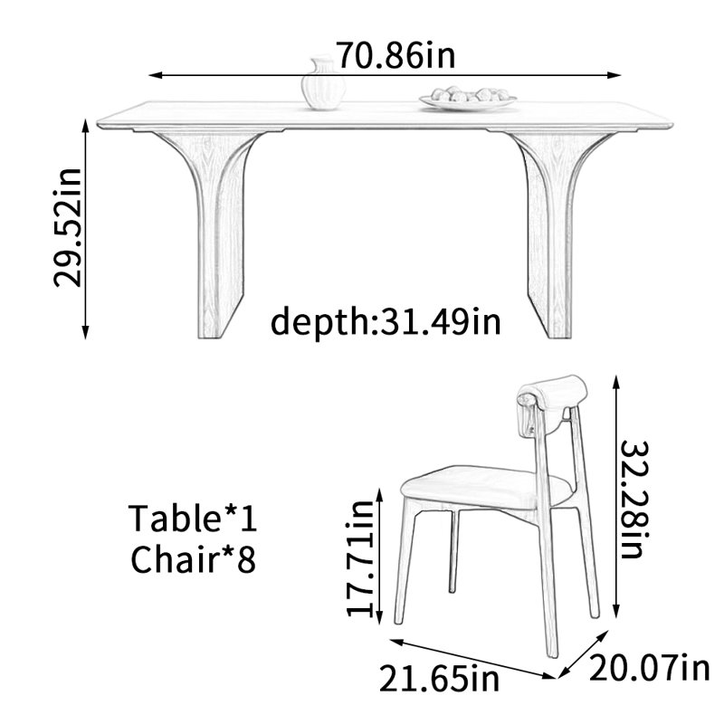 Table de salle à manger Vintage