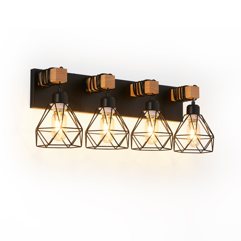 Geometric 4-Light Vanity Light Fixture